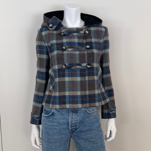 SMYTHE Plaid Cropped Jacket - Picture 2 of 7